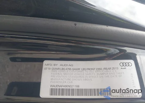 2019 Audi A4 45 Premium из США, поврежденный, VIN WAUENAF46KN021168